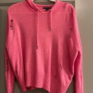 American eagle pre-ripped hoodie sweater